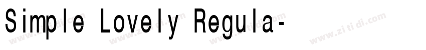 Simple Lovely Regula字体转换 Simple Lovely Regula字体转换